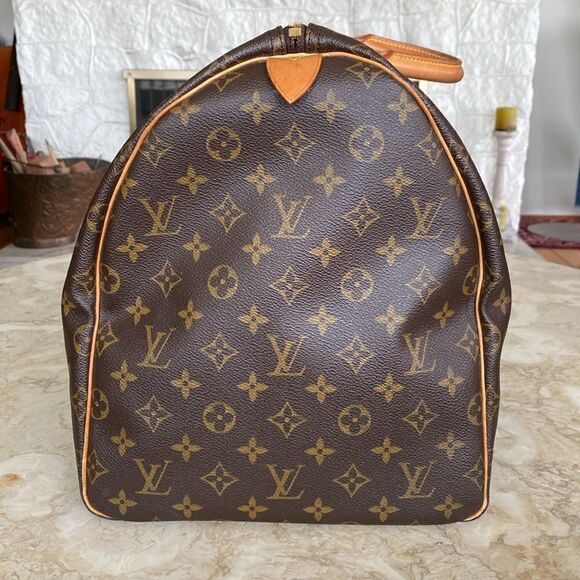 Louis Vuitton Keepall 55 Monogram w/ Name Tag, Poignet & Padlock - Picture 5 of 17